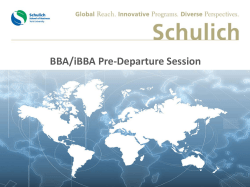 the 2016-2017 Pre-Departure Session Presentation