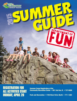 2015 summer guide - City of Great Falls Montana