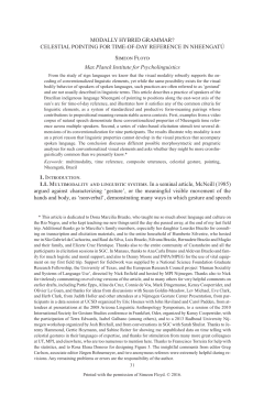 Studies - Linguistic Society of America