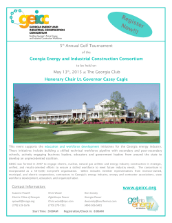 5th Annual Golf Tournament May 13th, 2015 at The Georgia