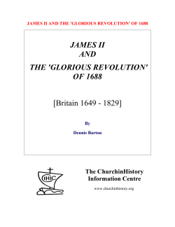 james ii and the `glorious revolution` of 1688