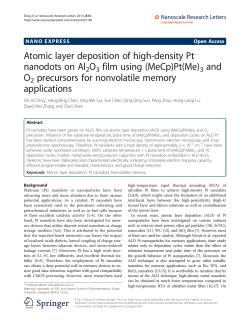 Atomic layer deposition of high-density Pt nanodots on Al2O3 film
