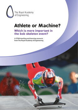 Athlete or Machine? - Royal Academy of Engineering