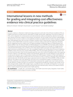 PDF - Cost Effectiveness and Resource Allocation