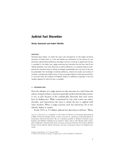 Judicial Fact Discretion