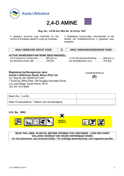 Label (ENG) - Arysta LifeScience