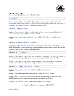THE CONSTITUTION PREAMBLE We, the students of Lower