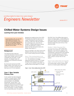 Chilled-water system design issues- learning from past