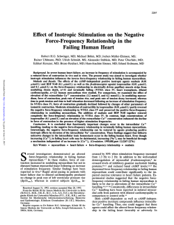 Effect of Inotropic Stimulation on the Negative Force