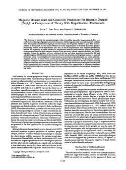 Magnetic domain state and coercivity predictions for biogenic