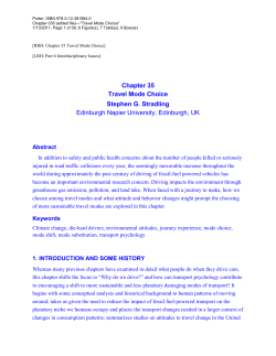 The Challenge to Transport Psychology