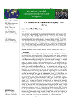 - International Journal of Multidisciplinary Research and