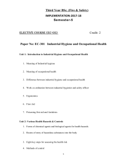 Syllabus Science Fire and Safety Sem-5-6 wef