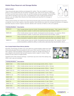 Mobile Phase Reservoir and Storage Bottles