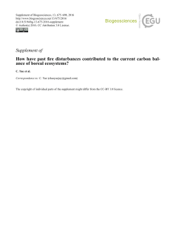 Supplement - Biogeosciences