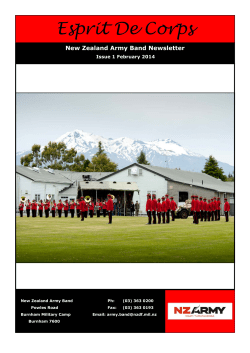 Espirit De Corps - Issue 1 February 2014 PDF, 2.83MB