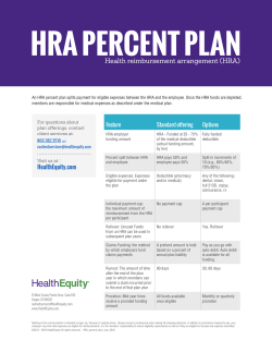 hra percent plan