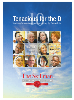 Tenacious for the D - Skillman Foundation