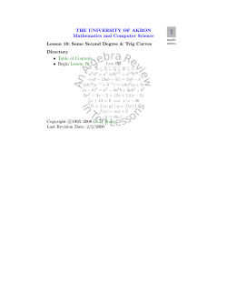 Lesson 10 - The University of Akron