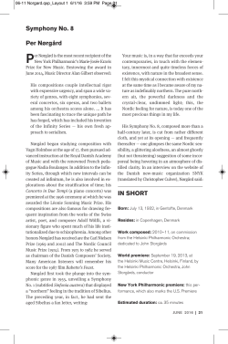 Symphony No. 8 Per N&oslash;rg&aring;rd IN SHORT