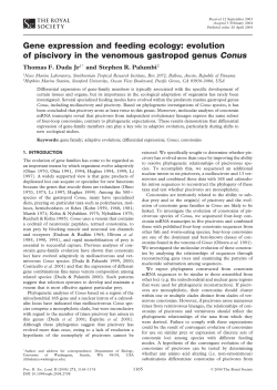 Gene expression and feeding ecology: evolution of piscivory in the