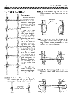 ladder lashing
