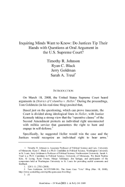 Inquiring Minds Want to Know: Do Justices Tip Their Hands with