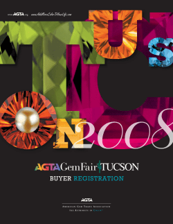 BUyER REGISTRATIOn - American Gem Trade Association