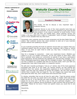 March2015 - Wakulla County Chamber of Commerce