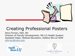 Creating Professional Posters