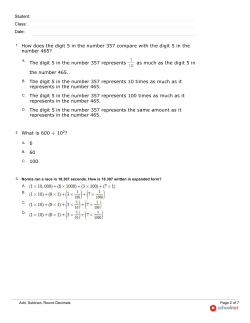 Round Add Subtract Decimals