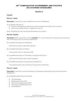 ap&reg; comparative government and politics 2013