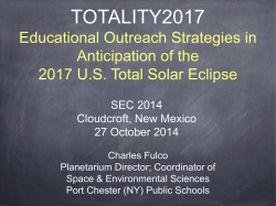 Educational Outreach Strategies in Anticipation of
