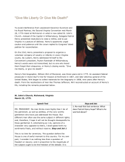 Give Me Liberty Or Give Me Death!