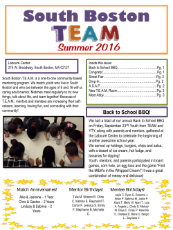 Summer 2016 Newsletter