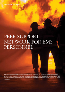 peer support network for ems personnel