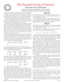 Eggsactly a Dozen - The Dozenal Society of America