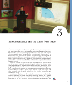 Interdependence and the Gains from Trade