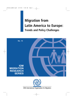 Migration from Latin America to Europe