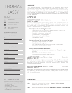 thomas lassy - Boston Society of Architects