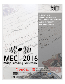 2016 - The Music Encoding Initiative