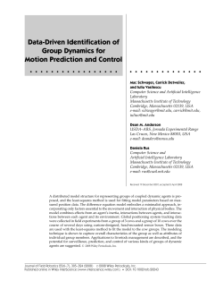 Data-driven identification of group dynamics for motion prediction