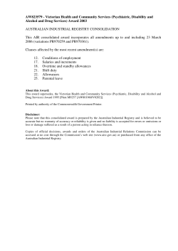 (Psychiatric, Disability and Alcohol and Drug