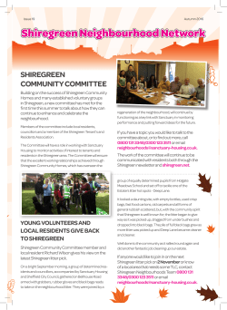 Shiregreen Neighbourhood Network Newsletter
