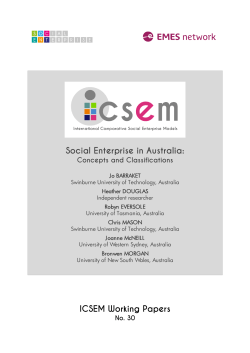 Australia - Barraket et al - the SOCENT programme website!