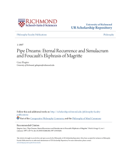 Pipe Dreams: Eternal Recurrence and Simulacrum and Foucault`s