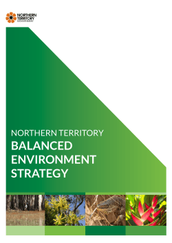 Balanced environment strategy - Northern Territory Government