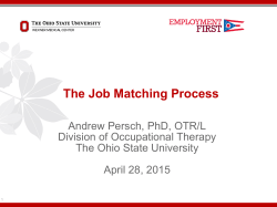The Job Matching Process