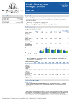 Franklin Global Aggregate - Franklin Templeton France SA