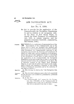 Air Navigation Act 1938 No 9